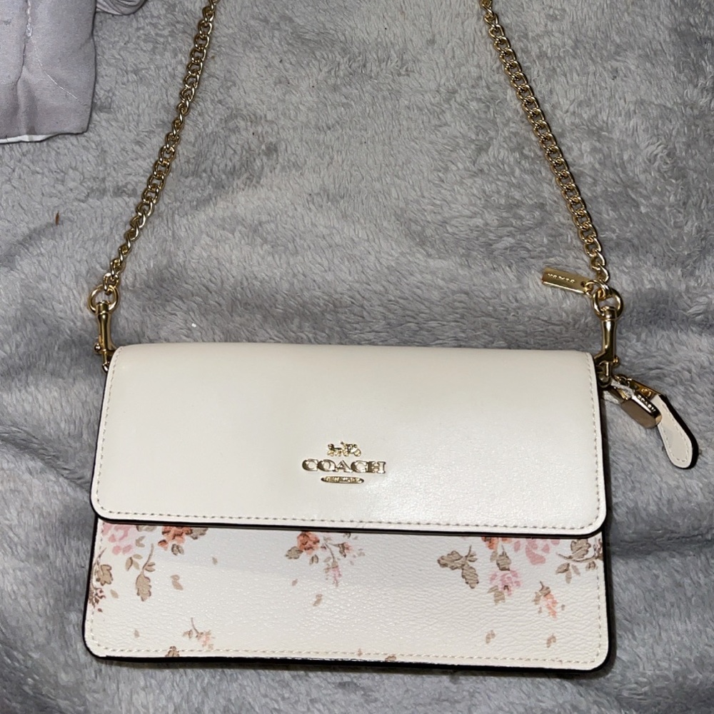 Coach floral crossbody